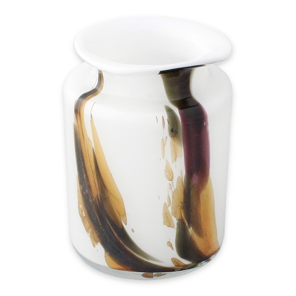 Vintage Per Lutken for Holmegaard Art Glass Vase 1970s Cascade Collection